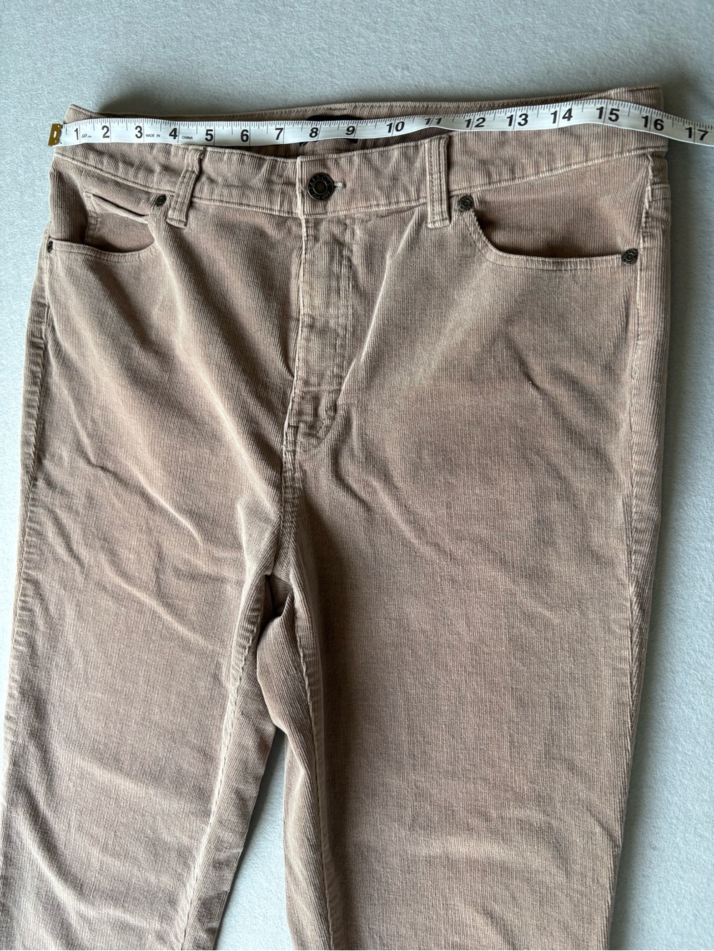 Talbots Straight-Leg Corduroy Pants in Camel sz 10 - Picture 5 of 8